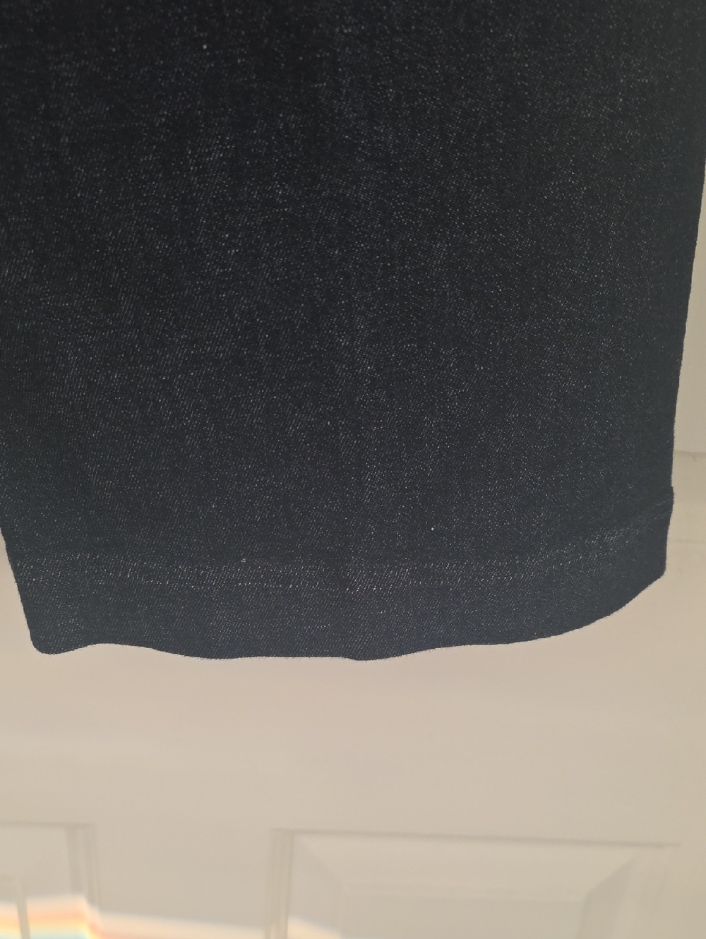 SPANX Indigo Pull On Cropped Wide Leg Jeans Elastic Waistband Top. Size S NWOT - Picture 6 of 7